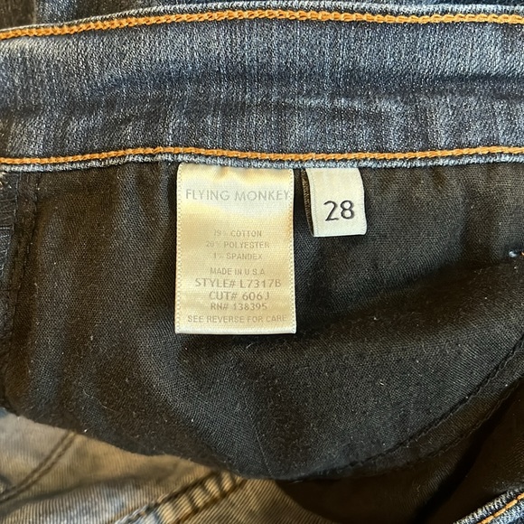 Flying Monkey Jeans size 28 - Picture 3 of 4